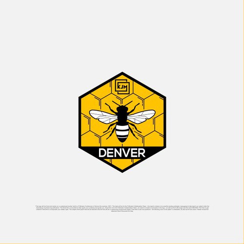 Creative logo with Hexagonal Bee Concepts