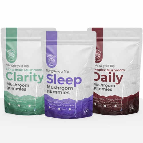 Design Packaging Off Mushroom Gummies
