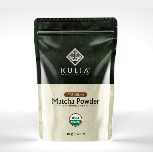 Matcha Powder pouch design