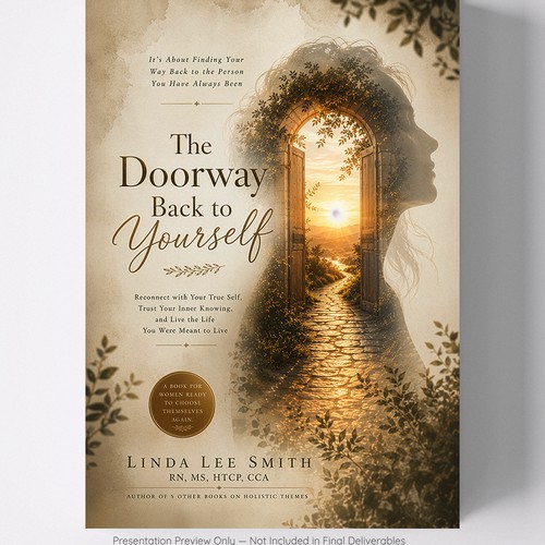 The Doorway Back to Yourself – Premium Self-Help Book Cover Concept