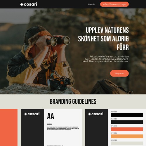 Ecommerce website for binoculars