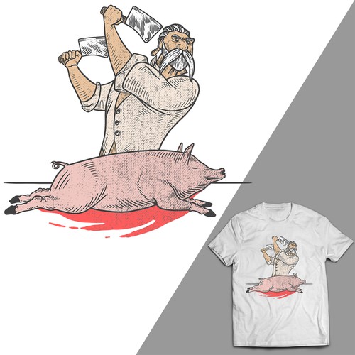 Create a design of butcher 