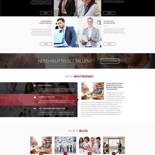 Whitridge Website (Home, Internal and Responsive)