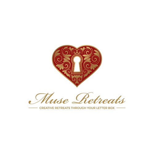 Muse, luxury heart with decoration and keyhole!