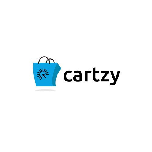 cartzy online shopping logo design