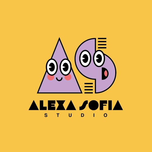 Character logo for an accessories studio.