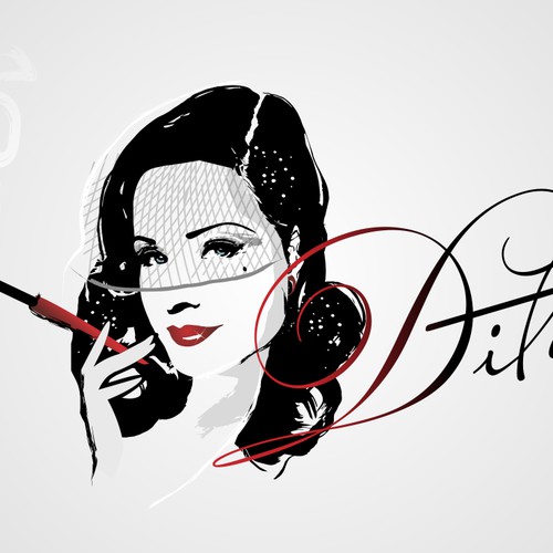 Create a perfect logo for gourmet restaurant "DITA". (first name of Dita Von Teese)