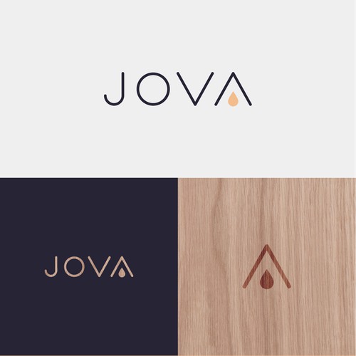 Minimal logo for Jova Cold Brew
