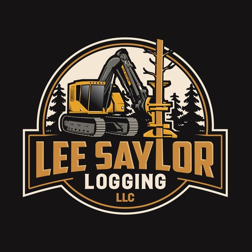 Powerful, masculine lumberjack