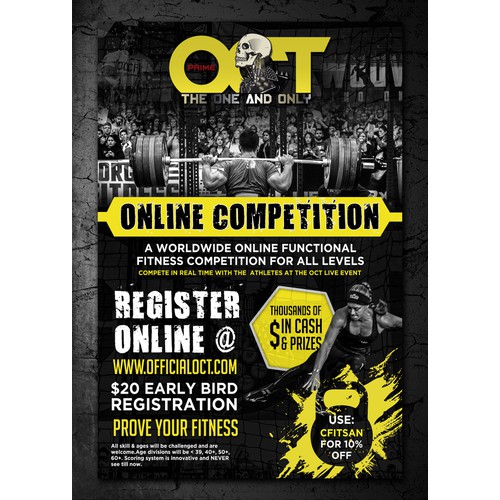 Online CrossFit Event Poster