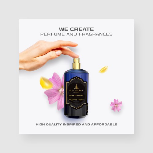 Product Banner Design for Perfume and Fragnances
