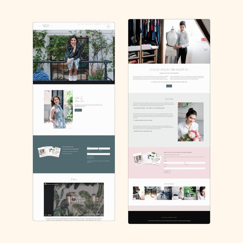 Squarespace Site for Personal Stylist