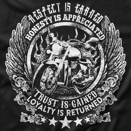 Motorbike with Quote Shirt