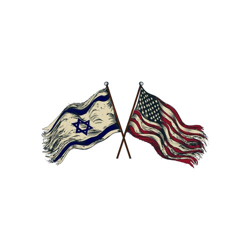 American and Israeli Flag