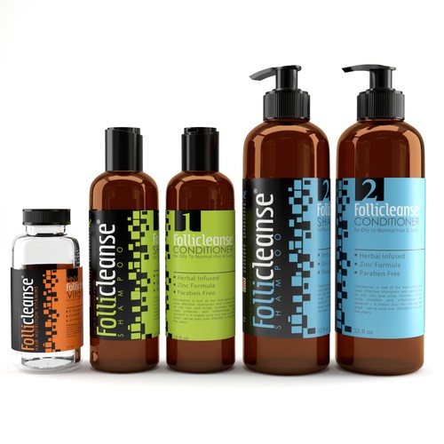 Creative, professional new label design for our best-selling shampoo