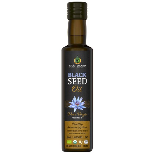 Black Seed Oil Label Design