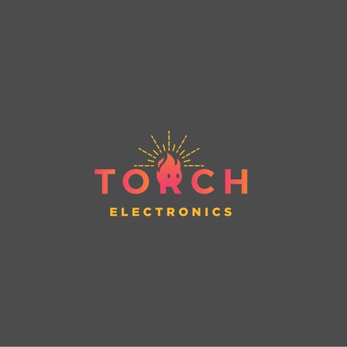 Torch Electronic Shop Logo Design