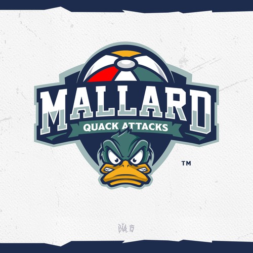 Beachball Logo - Mallard Quack Attacks