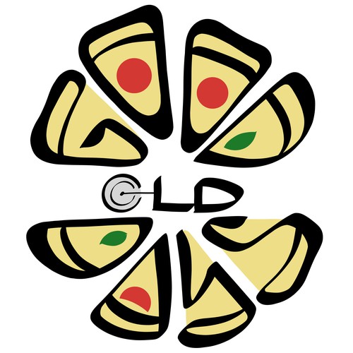 Hand-written logo for a pizzeria