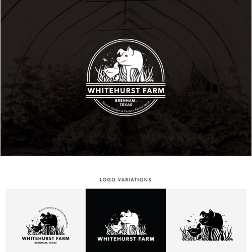 Logo and brand design for Texas farm