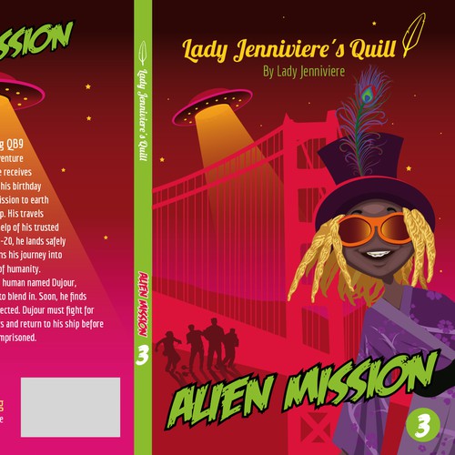 e-book and print cover for juvenile fiction ALIEN MISSION