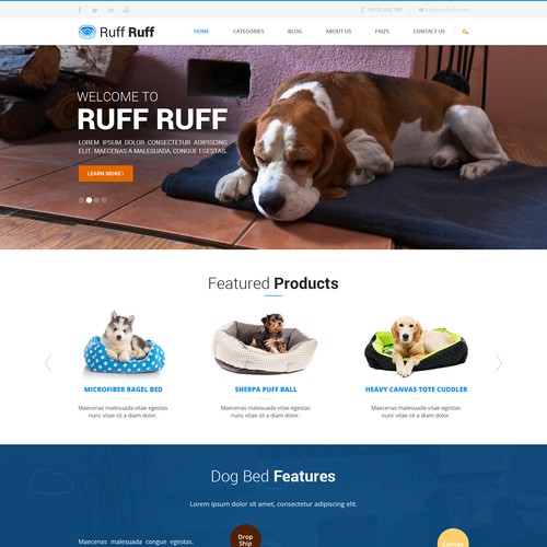 Homepage needed for Doggy Website