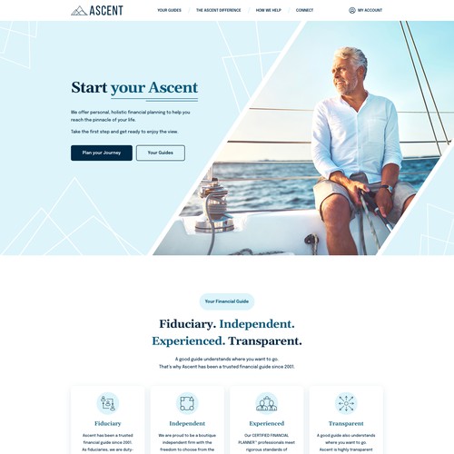 Homepage for Investing Company