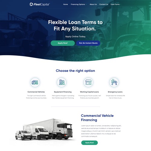 bold website for Fleet capital