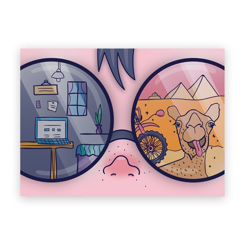 Community contest postcard.