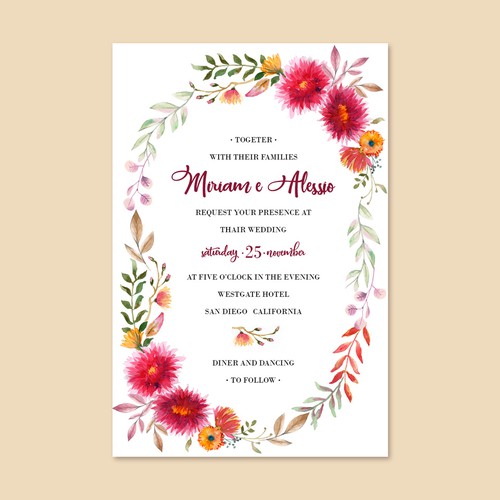 Wedding card