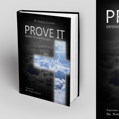 Create a unique yet simple cover for a book title "Prove It" on defend the Christian faith.