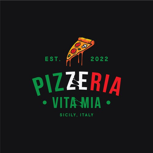 Logo concept for PIZZERIA VITA MIA