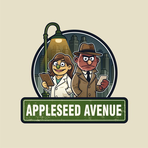 awesome puppet mascot logo