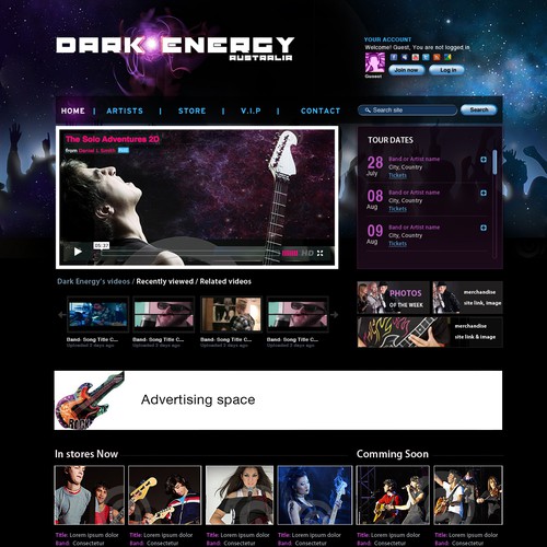 New website design wanted for Dark Energy Australia