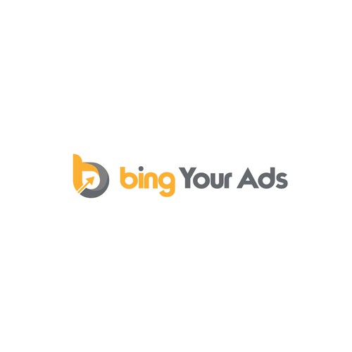 simple design logo Bing Your ads