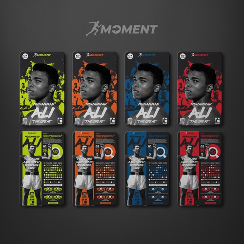 Collectible Card Design for "Moment Collectibles"