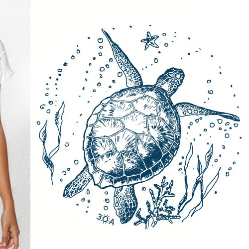 SEA TURTLE illustration design