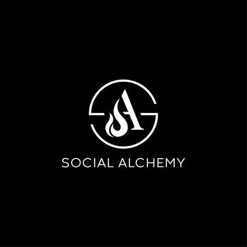 Minimalist SA logo concept For Social Alchemy