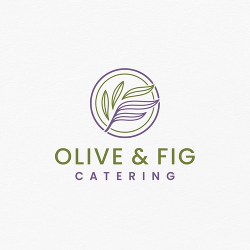 Logo design concept for a modern catering