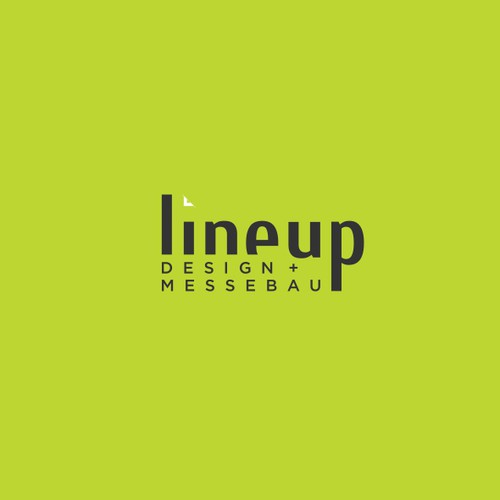 Lineup logo design Messebau