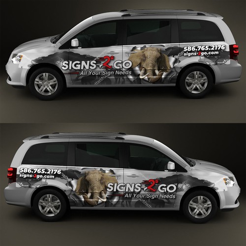 Car wrap for SIGN 2 GO