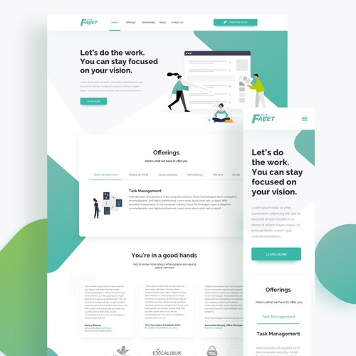 Technology Service Website Design
