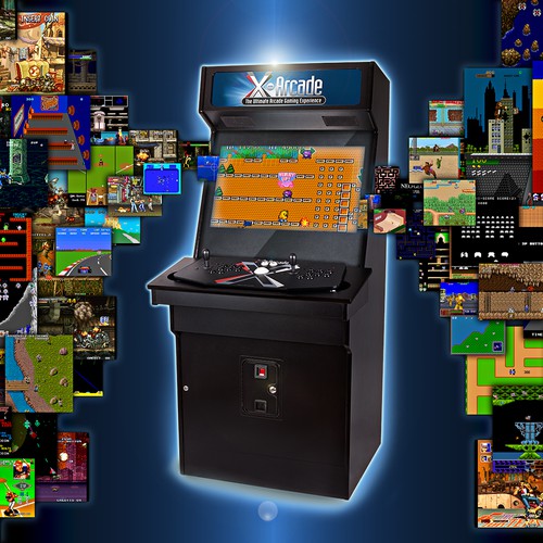 Retro Arcade Game Machine