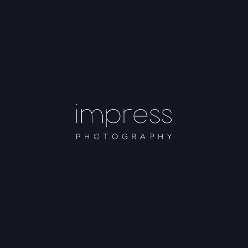 Minimalistic and elegant logo for photography business