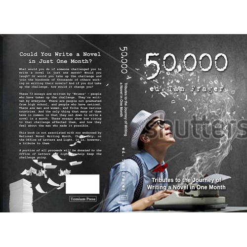 Finalist book cover design for a book of essays