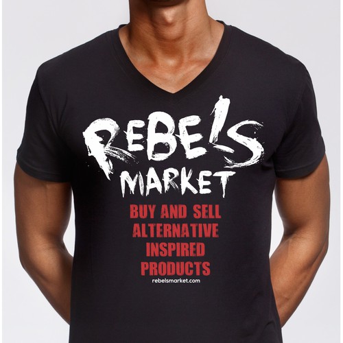 Design Custom/Freehand T-shirts for RebelsMarket Branding Campaign