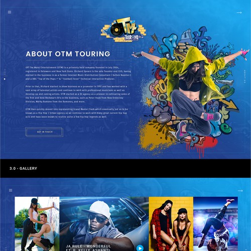 Creative Music Agency Website