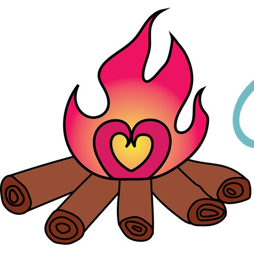 Fun logo design for camping blog