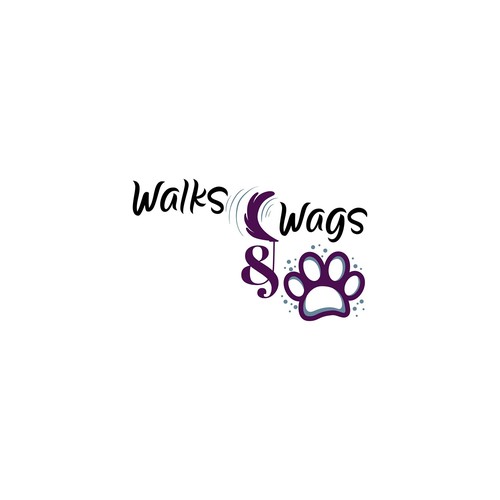 Walks & Wags – Playful Pet Care & Dog Walking Logo