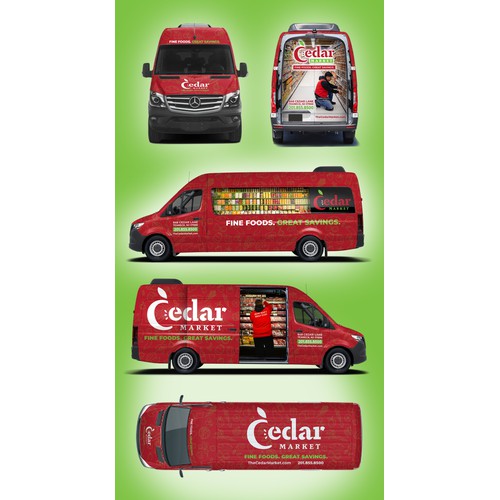 3D Van Wrap for Cedar Market